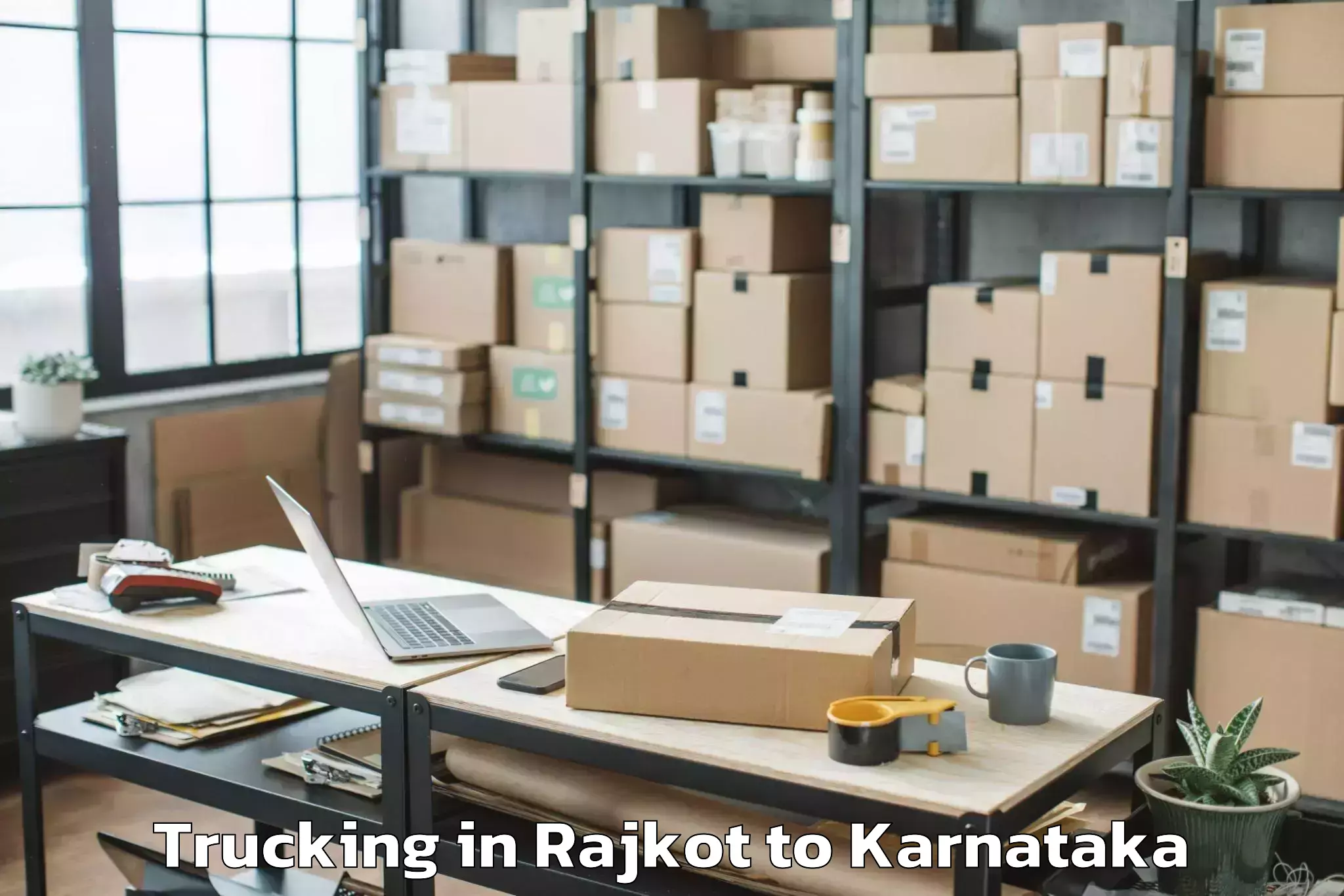 Book Rajkot to Mudbidri Trucking Online